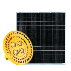 Đèn năng lượng mặt trời lắp nhà xưởng vỏ vàng SA-CN50F